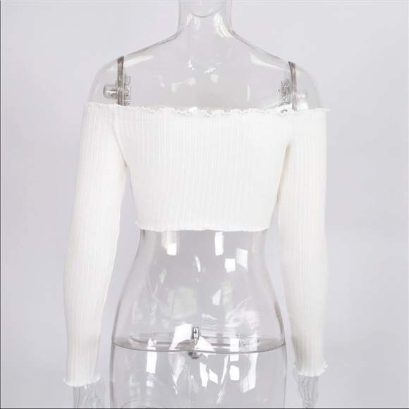 Cropped Ruffle sweater - Picture 4 of 5